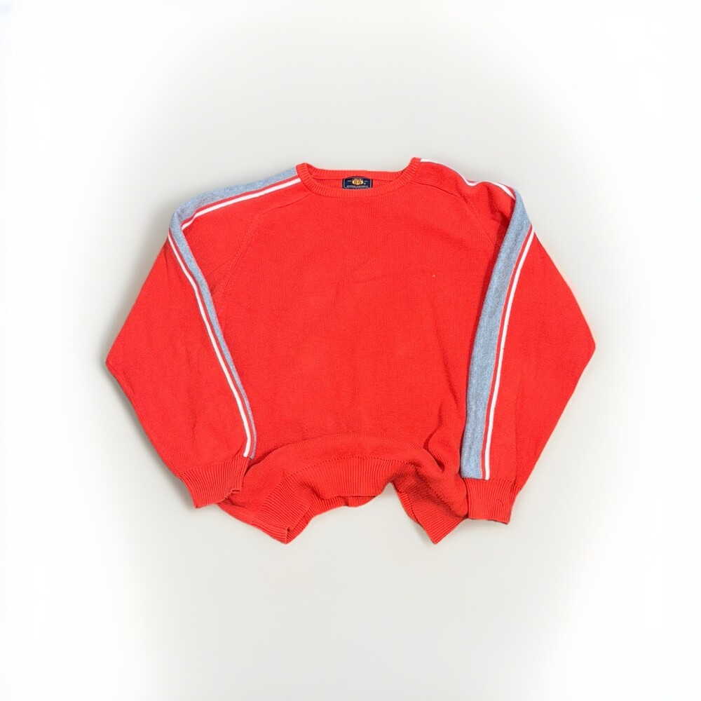 Vintage Route 66 Crewneck sweater Sz L Men’s Orange Y2K